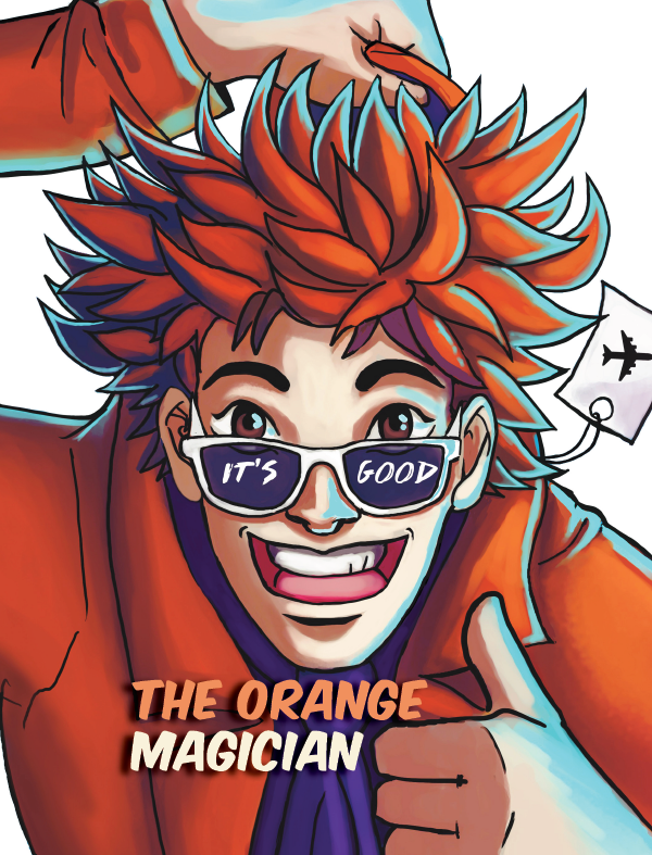 Comic strip: The Orange Magician